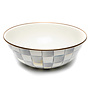 Sterling Check Enamel Everyday Bowl- Extra Large