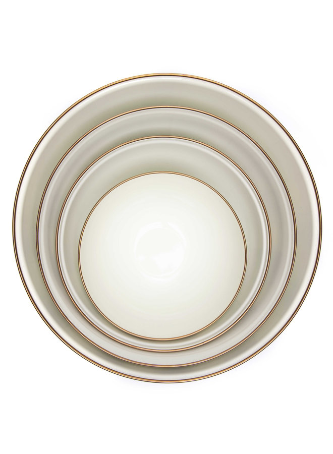 Sterling Check Enamel Everyday Bowl- Extra Large