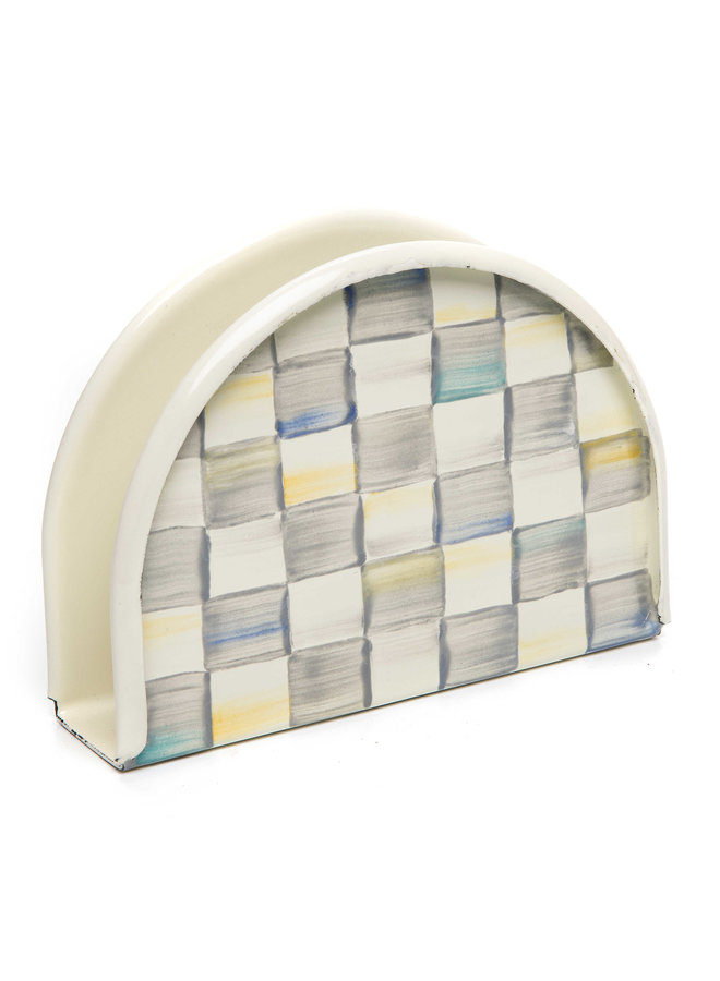 Sterling Check Napkin Holder