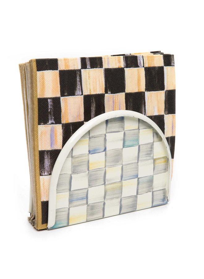 Sterling Check Napkin Holder