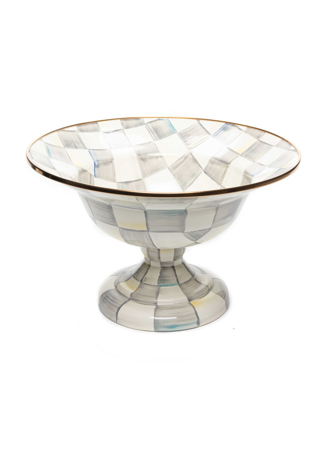 Sterling Check Large Compote