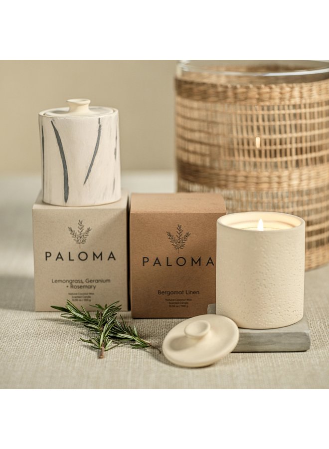 Paloma Scented Candle - Bergamot Linen