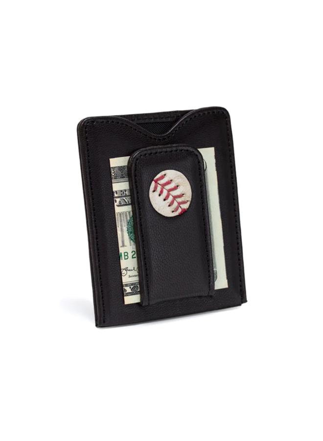TB Rays Baseball Money Clip Wallet - ivory & birch