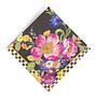 Flower Market Cocktail Napkins- Black