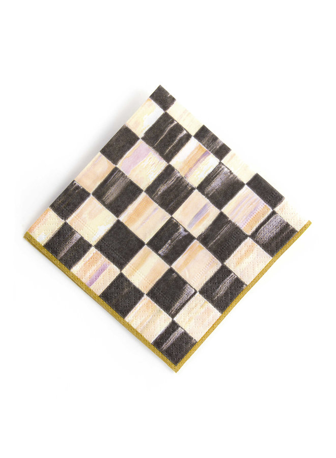 Courtly Check Cocktail Paper Napkins