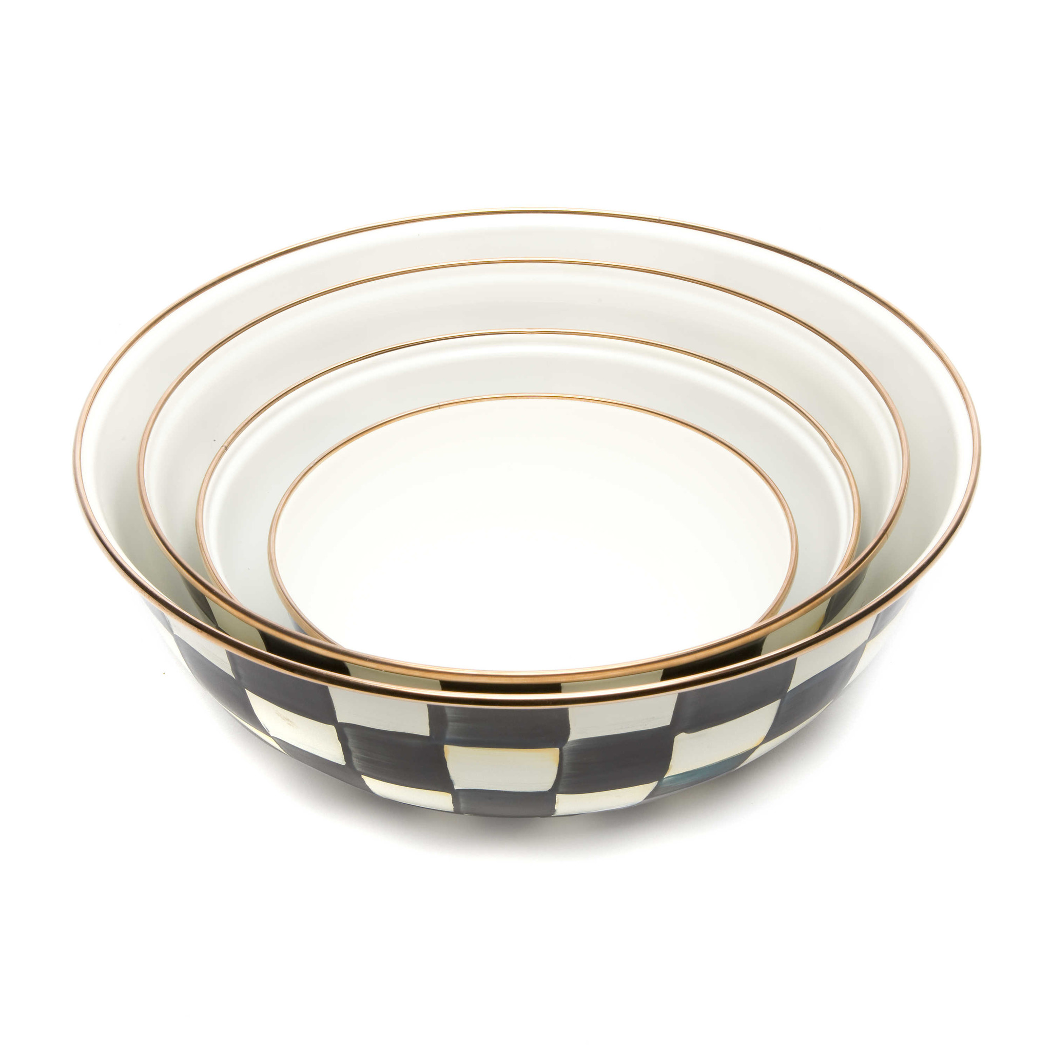 Courtly Check Enamel Everyday Bowl - Extra Large - Cornelia Park