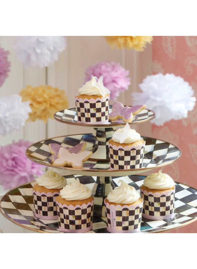 Courtly Check Mini Pedestal Platter