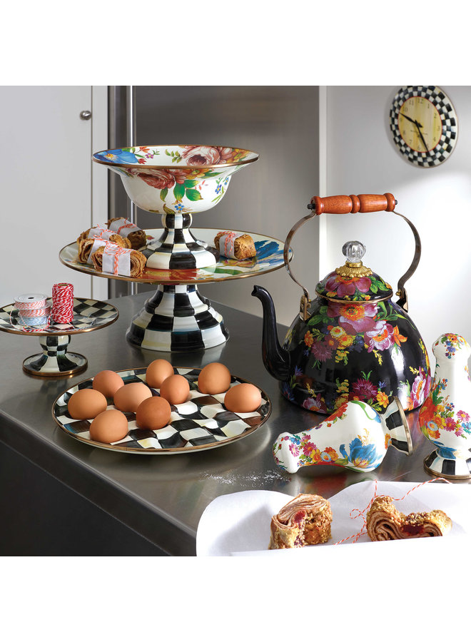 Courtly Check Mini Pedestal Platter