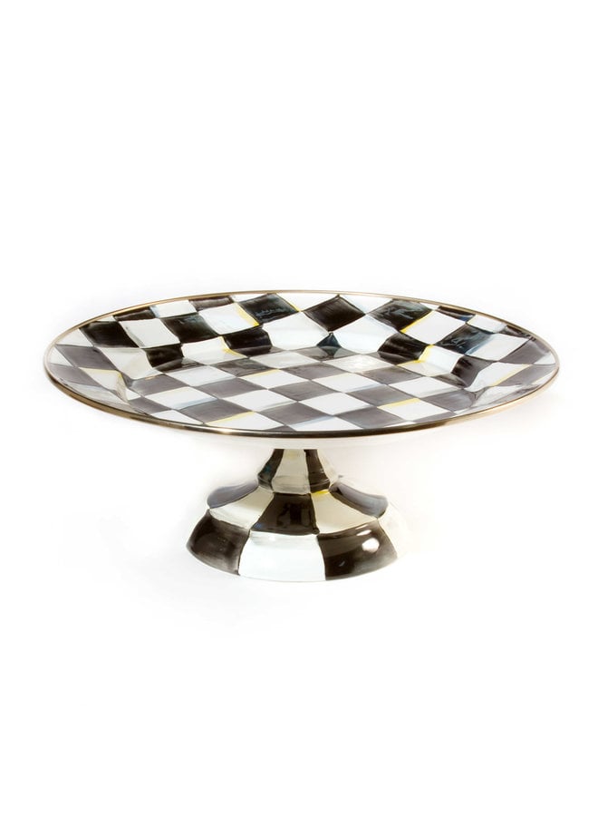 Courtly Check Small Pedestal Platter