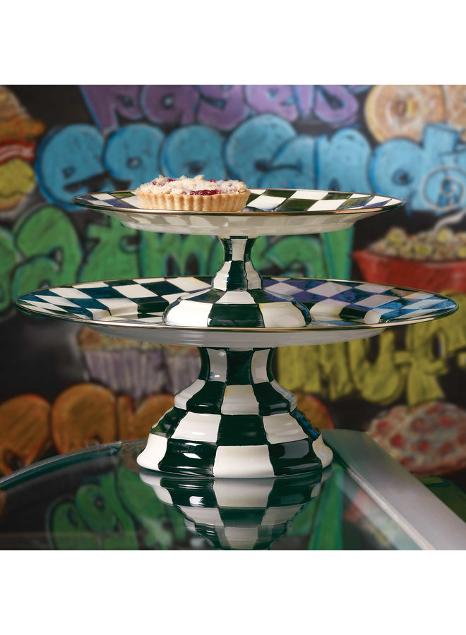 Courtly Check Small Pedestal Platter