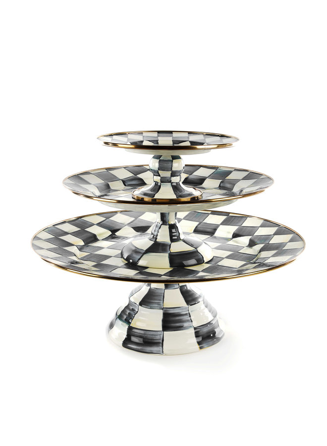 Courtly Check Small Pedestal Platter