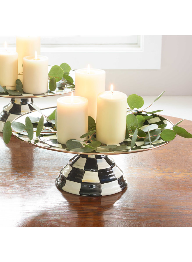 Courtly Check Large Pedestal Platter