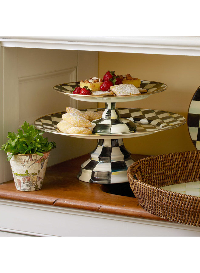 Courtly Check Large Pedestal Platter