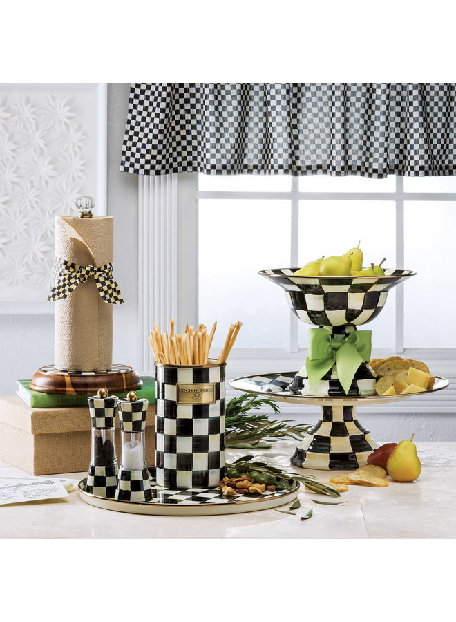 Courtly Check Large Pedestal Platter