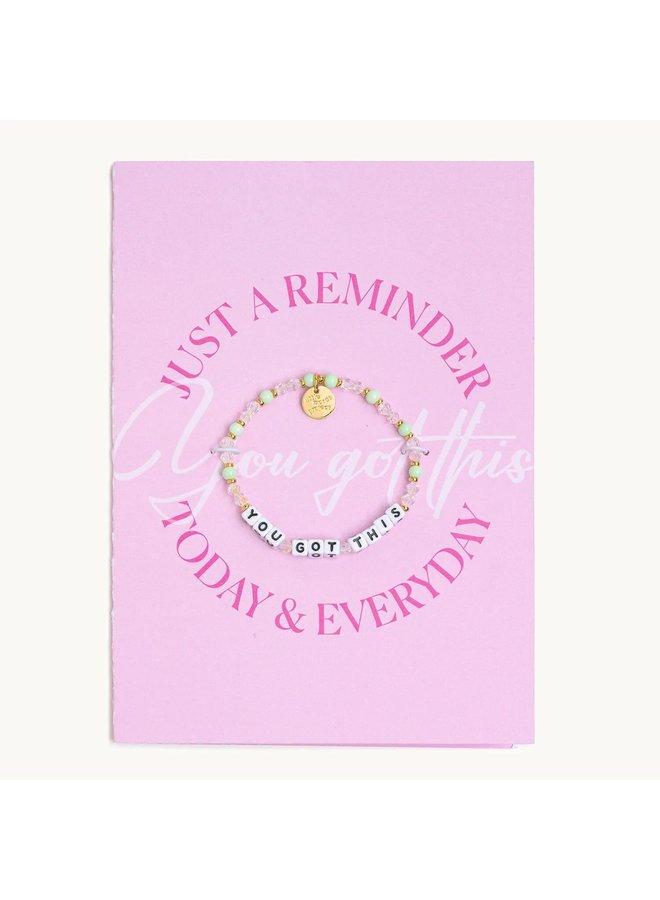 Greeting Card with Bracelet - You Got This