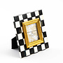 Courtly Check Enamel Frame - 2.5" x 3"