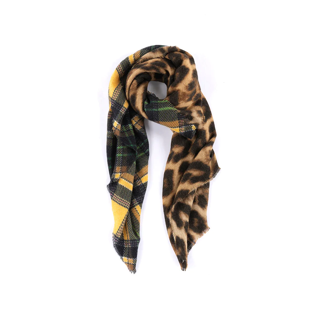 Wilcox Scarf - Multi - ivory & birch