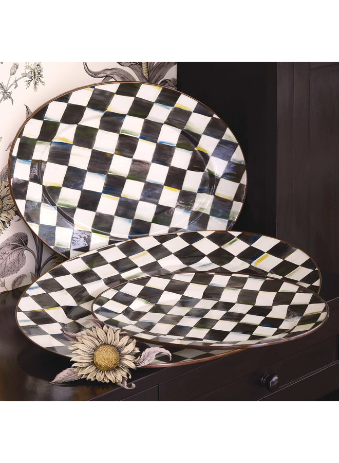 Courtly Check Medium Oval Platter