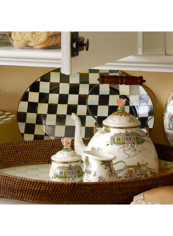 Courtly Check Medium Oval Platter