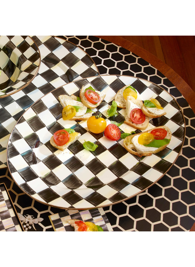 Courtly Check Medium Oval Platter