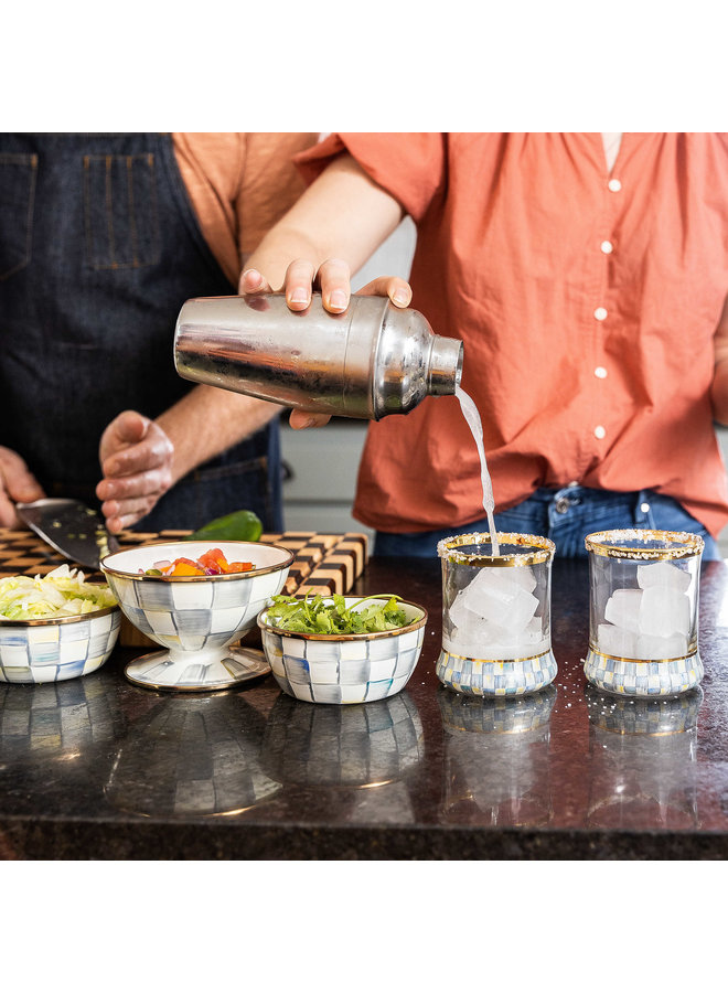 Sterling Check Pinch Bowl