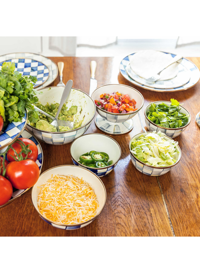 Sterling Check Pinch Bowl