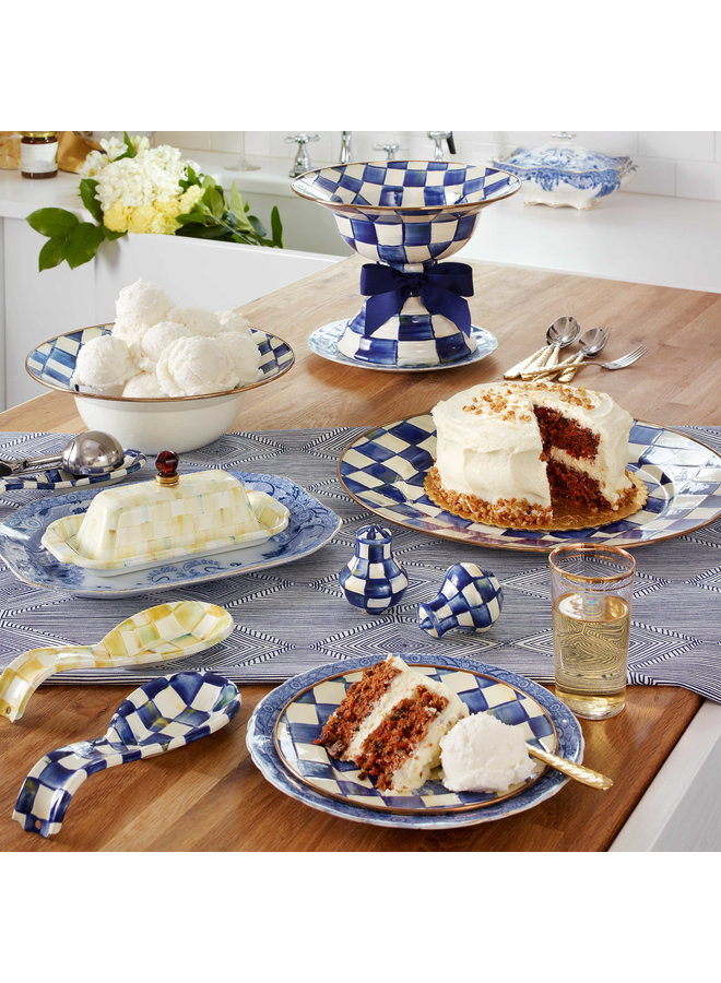 Royal Check Enamel Salt & Pepper Shakers
