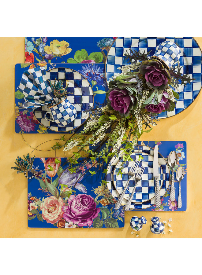 Royal Check Enamel Salt & Pepper Shakers