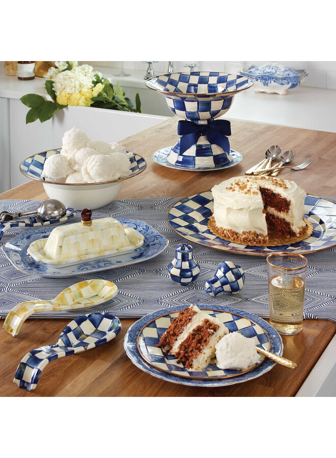 Royal Check Serving Bowl