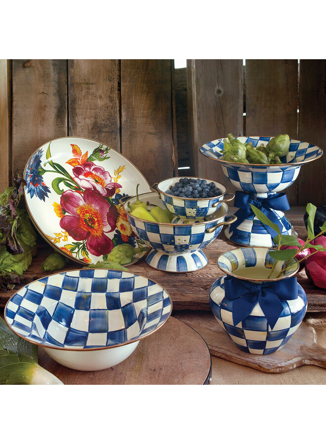 Royal Check Serving Bowl