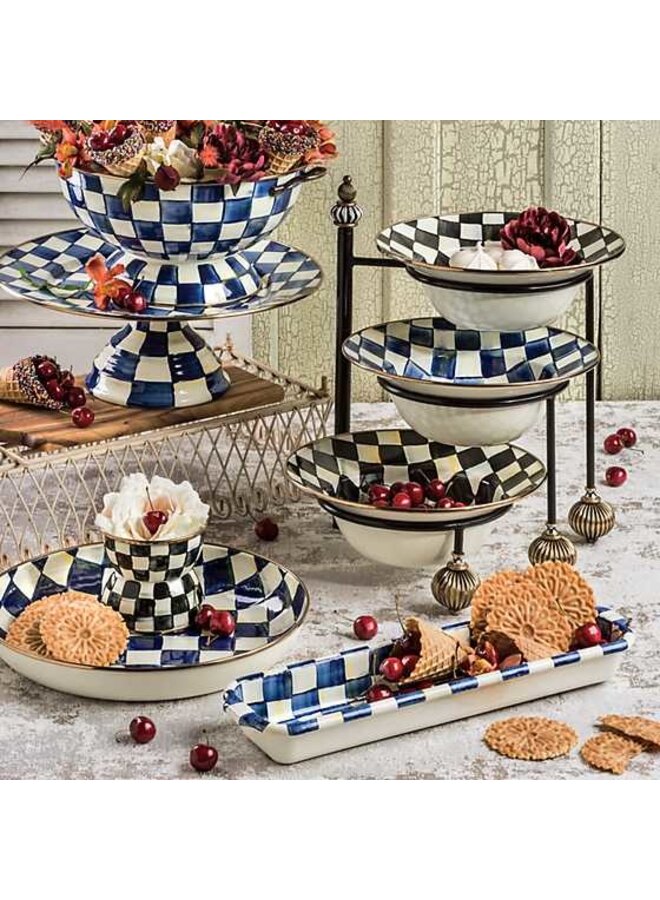 Royal Check Serving Bowl