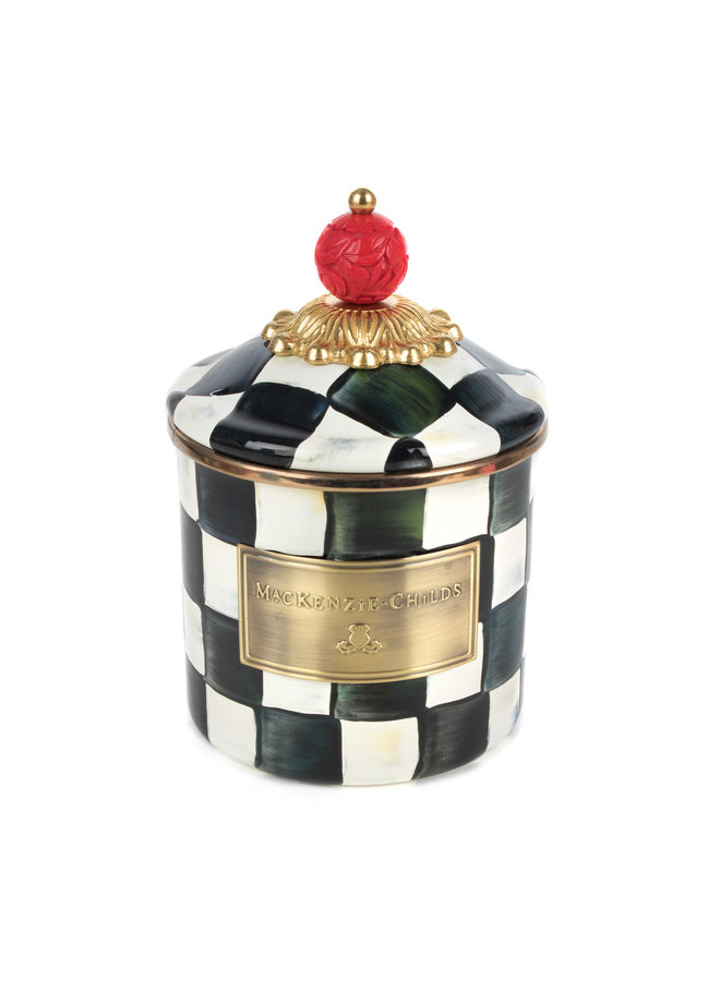 Courtly Check Enamel Canister - Demi