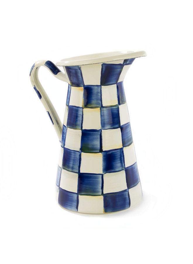 Royal Check Enamel Practical Pitcher - Medium