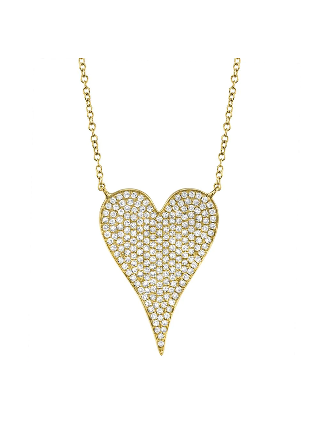 14YG Diamond Heart Necklace