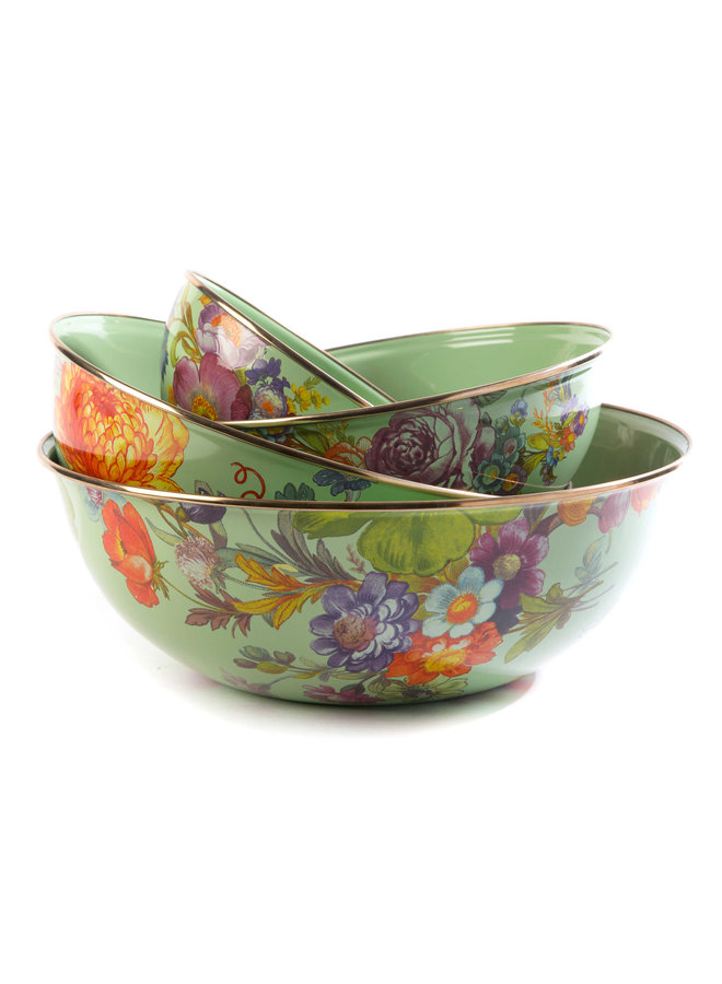Green Flower Market Medium Everyday Bowl
