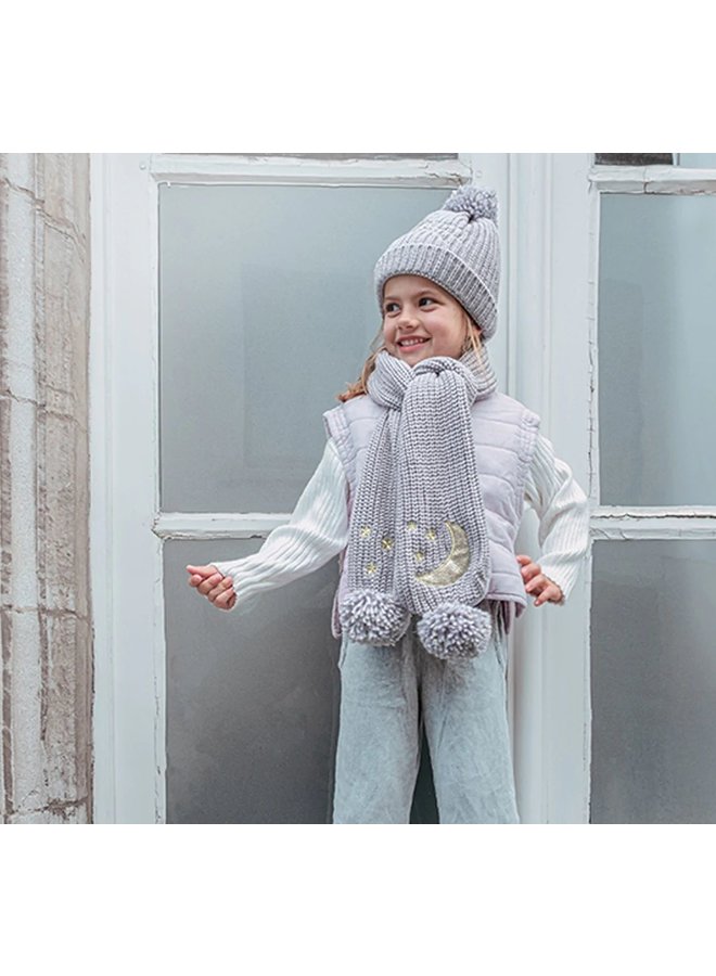 Moonlight Knitted Hat Grey (3-6 Years)