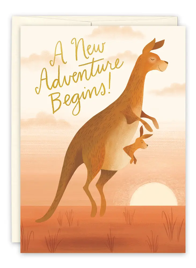 Kangaroo Baby Card