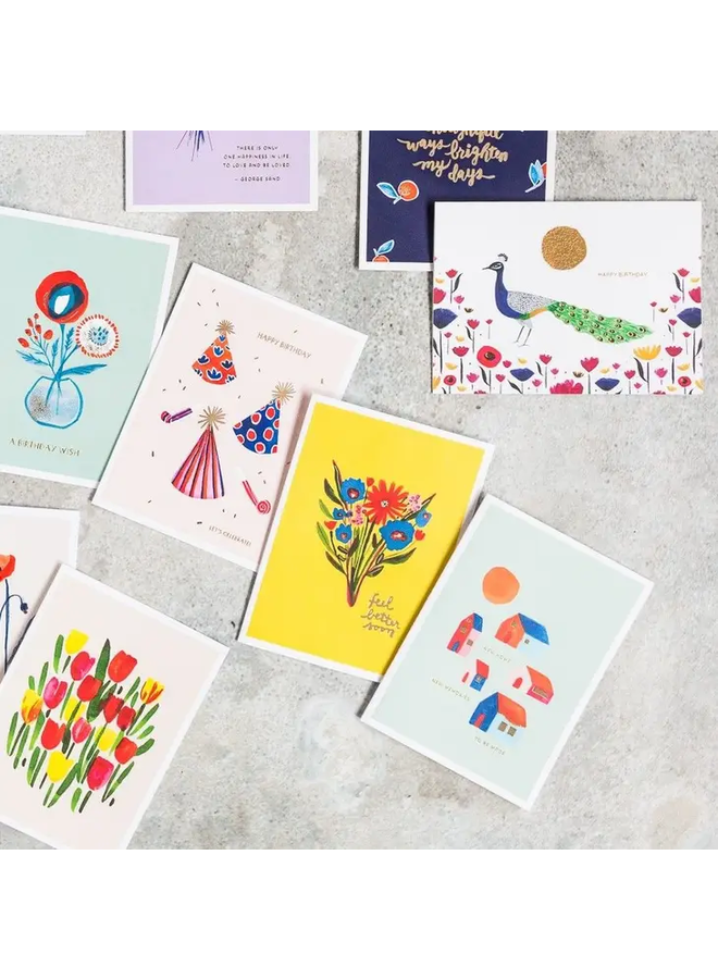 Yellow Bouquet Get Well Card