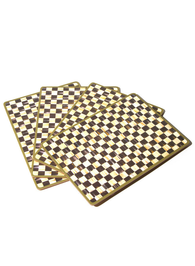 Courtly Check Cork Back Placemats - Set of 4