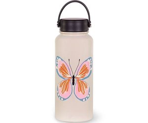 CROSS-STITCH butterfly' Insulated Stainless Steel Water Bottle
