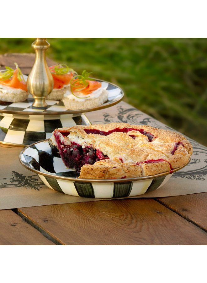 Courtly Check Pie Plate
