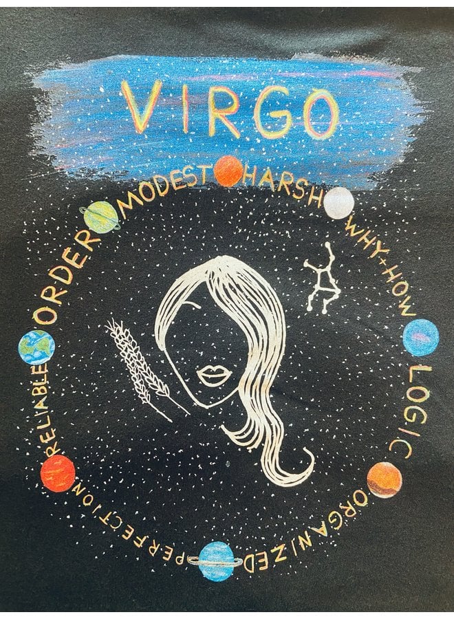 Virgo Women's Black T-Shirt