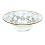Sterling Check Enamel Serving Bowl