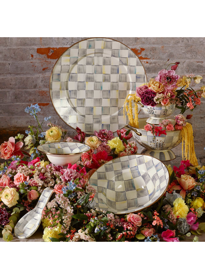 Sterling Check Serving Bowl