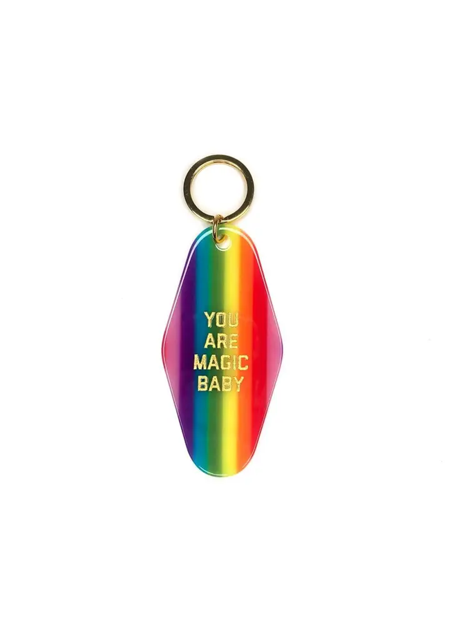 Rainbow You Are Magic Keytag