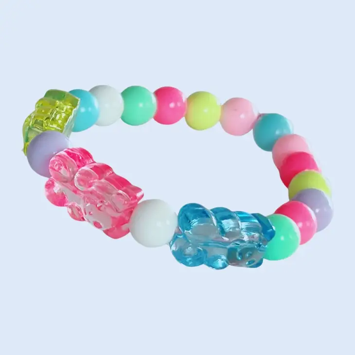 Buy PinkSeep Beaded Bracelets for Kids- 12 Pack 36 PC, Little Girl Plastic  Bracelets, Flower Butterfly Pink Bracelet, Party Favor Online at Low Prices  in India - Amazon.in