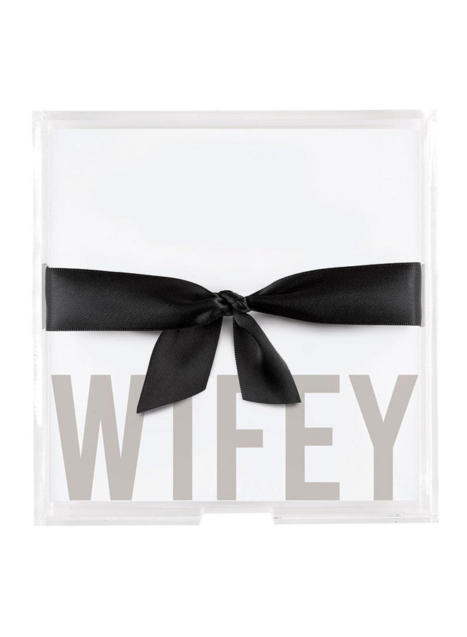 Square Acrylic Notepaper Tray