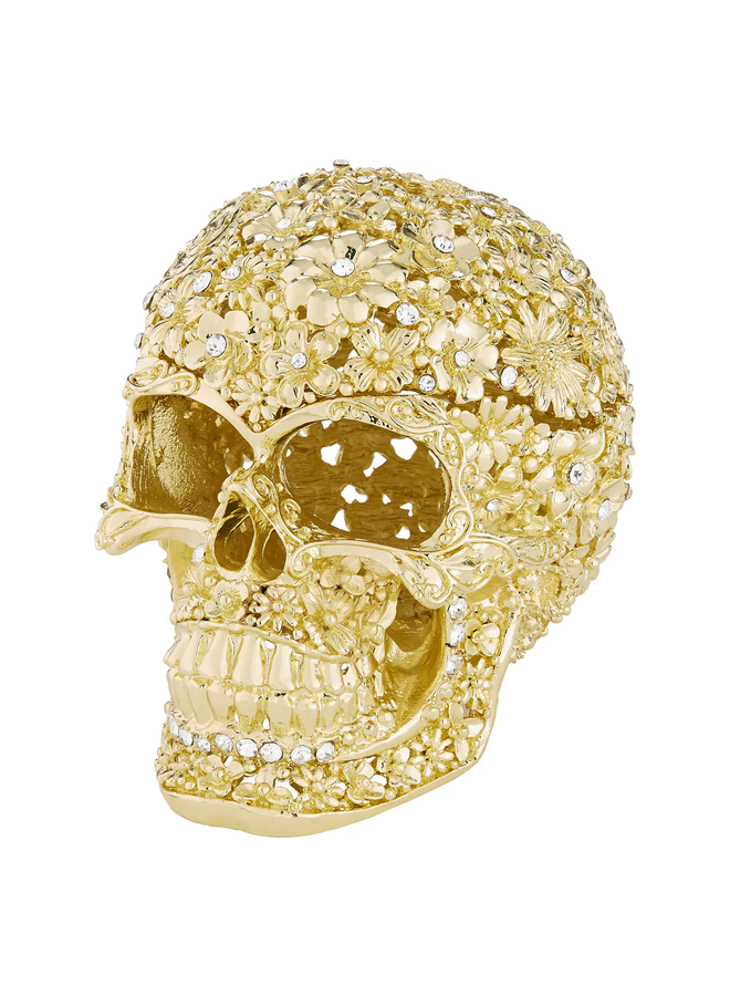 Everleigh Skull Box  - Gold