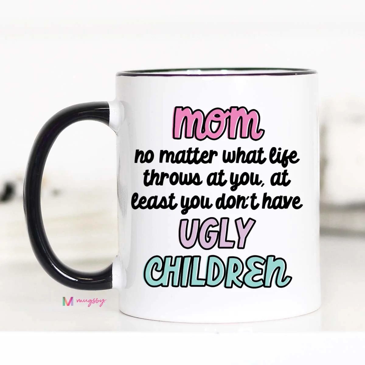 Ugly Kids Mug - ivory & birch
