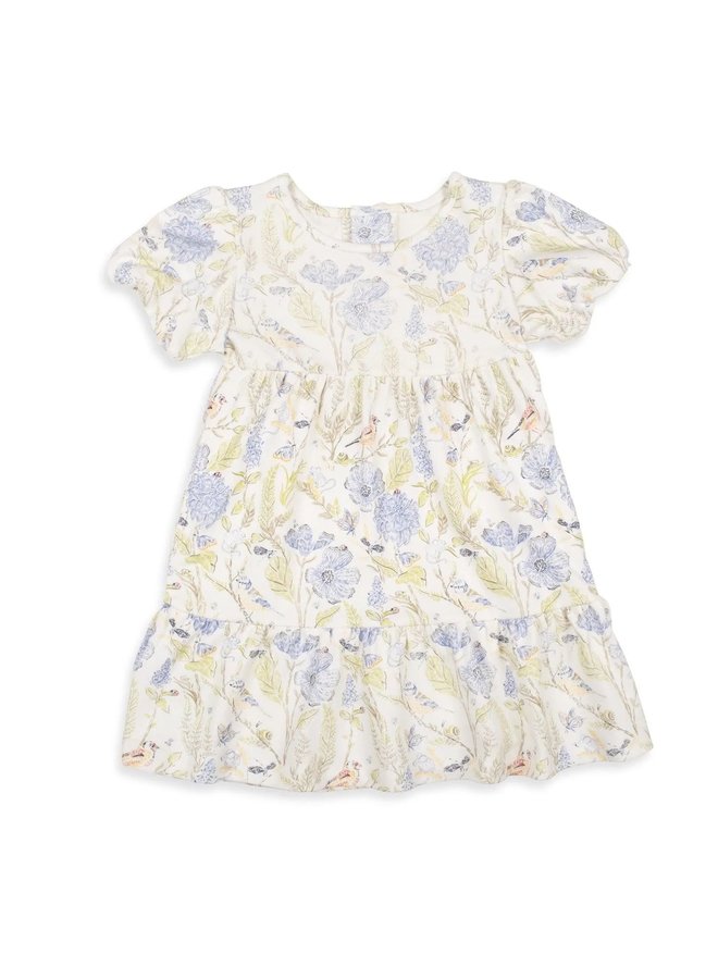 Blue Blossom Magnetic Ruffle Toddler Dress